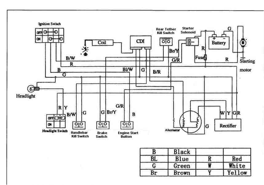 Wiring Diagram for 110cc 4 Wheeler Panther 110 atv Wiring Diagram Manual E Book