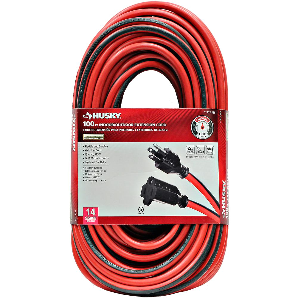 Wiring Diagram for Extension Cord Husky 100 Ft 14 3 Indoor Outdoor Extension Cord Red and Black Wiring Diagram for Extension Cord Husky 100 Ft 14 3 Indoor Outdoor Extension Cord Red and Black