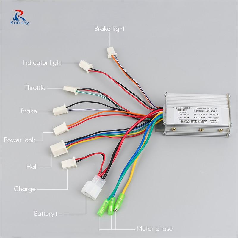 Yiyun Controller Wiring Diagram Yiyun Yk31c Brush Motor 350w Ebike Controller E Scooter Accessories Yiyun Controller Wiring Diagram Yiyun Yk31c Brush Motor 350w Ebike Controller E Scooter Accessories