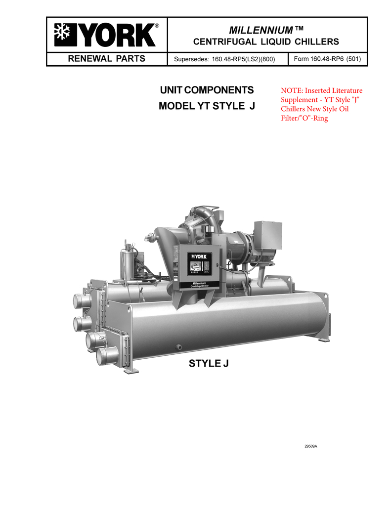 York Yt Chiller Wiring Diagram Yt Style J Millennium Unit Components Renewal Parts form York Yt Chiller Wiring Diagram Yt Style J Millennium Unit Components Renewal Parts form