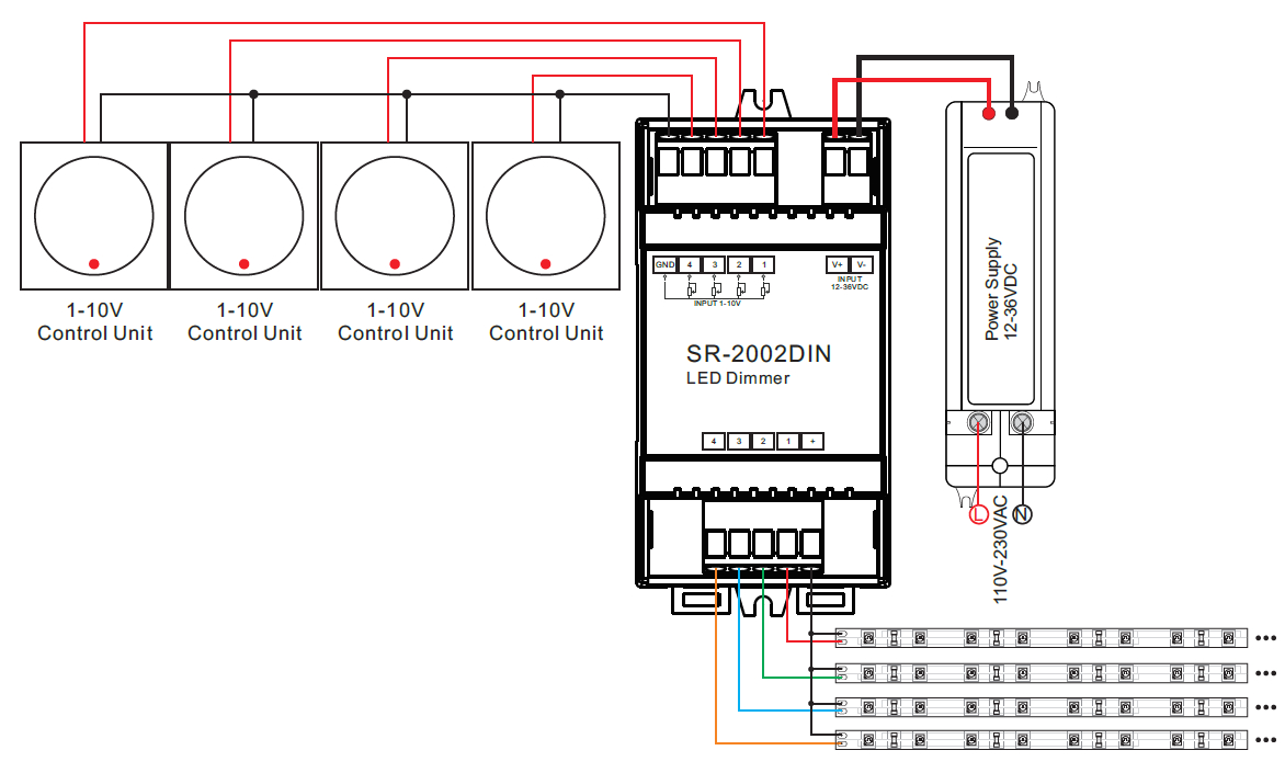 0 10v Led Dimmer Wiring Diagram Led Dimmer 4 Kanal Zur Ansteuerung Per 0 1 10v Fur Hutschiene Sr 2002din 0 10v Led Dimmer Wiring Diagram Led Dimmer 4 Kanal Zur Ansteuerung Per 0 1 10v Fur Hutschiene Sr 2002din