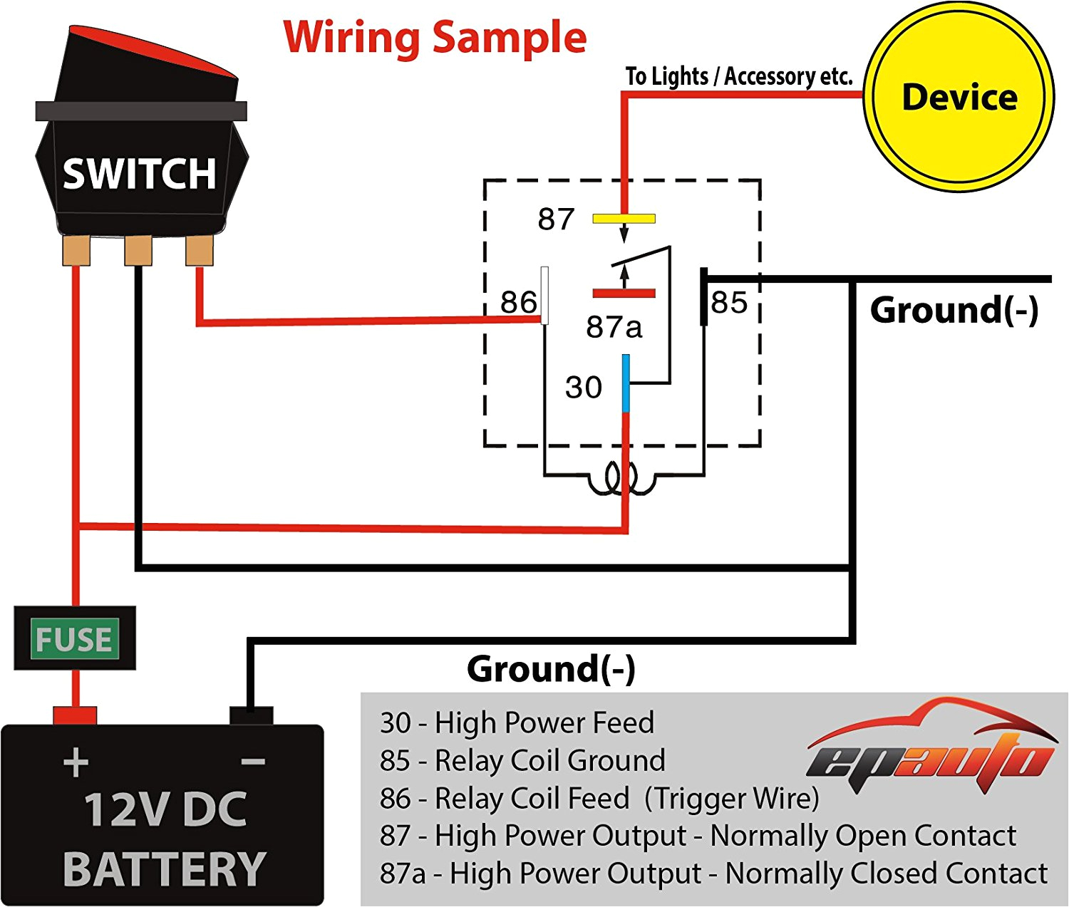 12v 30a Relay Wiring Diagram 12v Relay Switch Diagram Wiring Diagram Etc