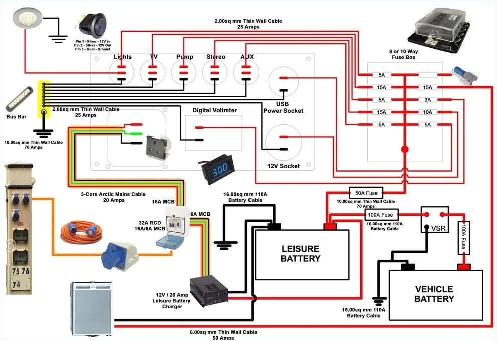 12v solar Panel Wiring Diagram 12v solar Panel Wiring Diagram Lovely Rv solar Wiring Diagram Od