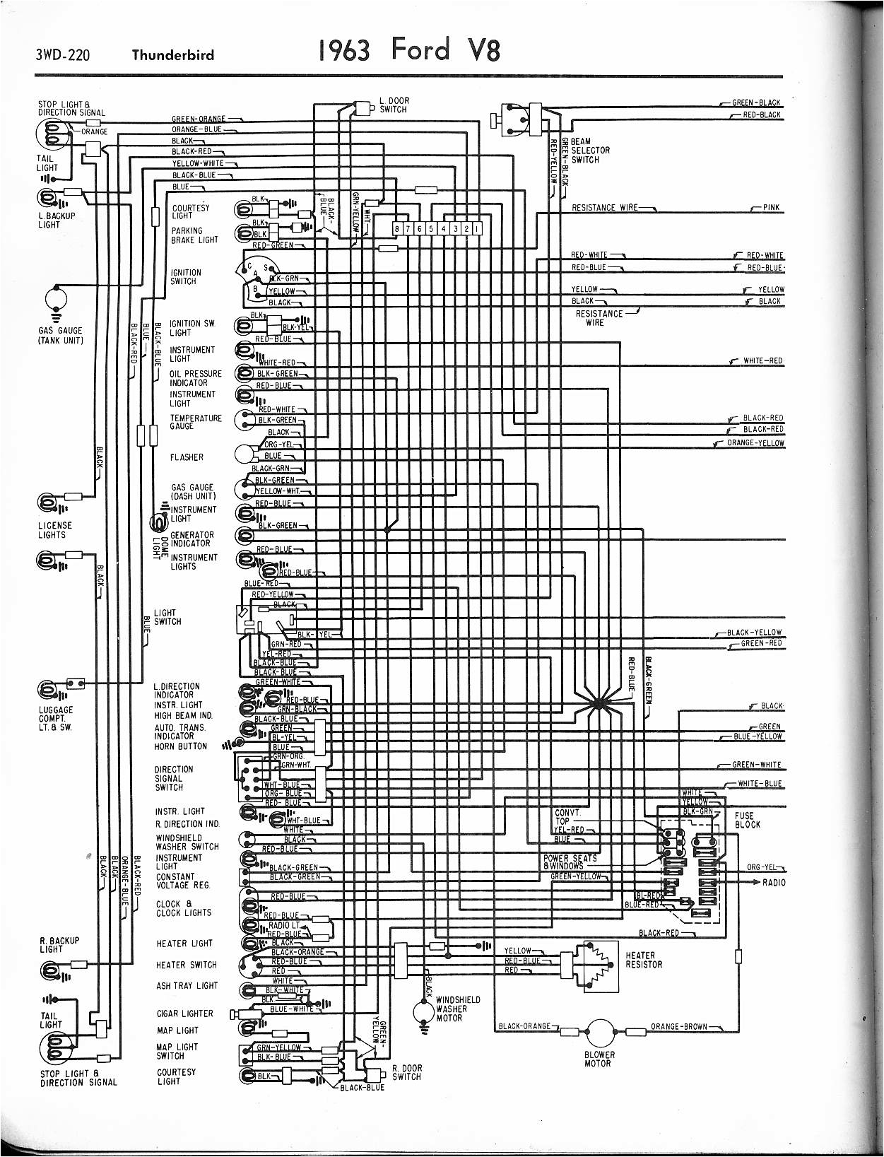 1956 Thunderbird Wiring Diagram 57 65 ford Wiring Diagrams 1956 Thunderbird Wiring Diagram 57 65 ford Wiring Diagrams