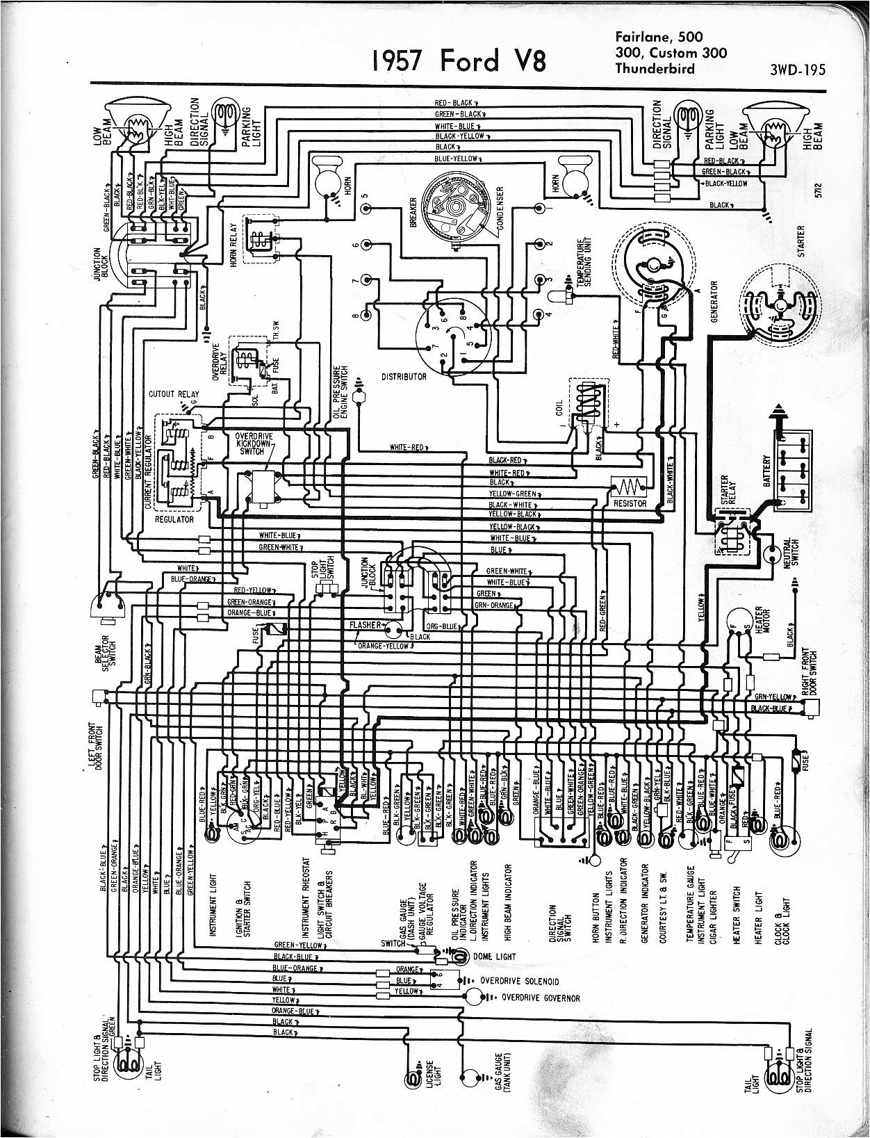 1957 ford Wiring Diagram 57 65 ford Wiring Diagrams