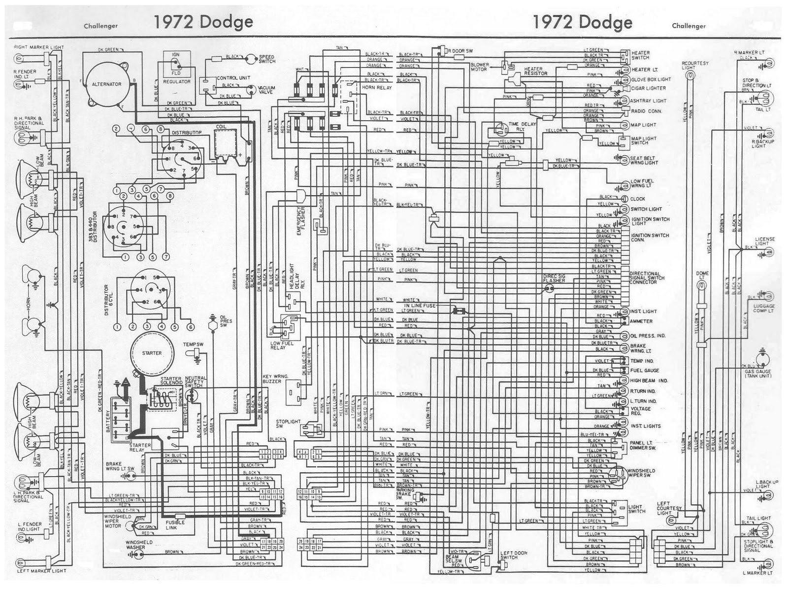 1972 Dodge Charger Wiring Diagram 72 Dodge Lfc Wiring Wiring Diagram Database Blog