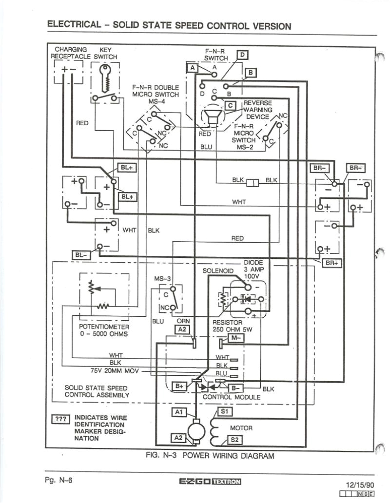 1990 Ez Go Golf Cart Wiring Diagram Wiring Diagram for Columbia 36 Volt Golf Cart Free Download Wiring