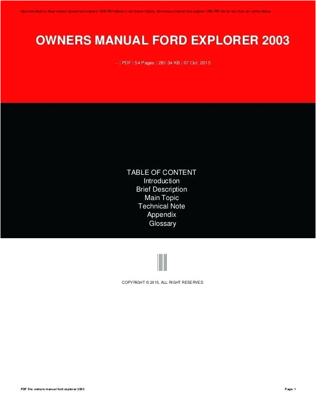 2015 ford Explorer Wiring Diagram 2003 ford Explorer Owners Manual Fuse Diagram solved I Have A 2015 ford Explorer Wiring Diagram 2003 ford Explorer Owners Manual Fuse Diagram solved I Have A