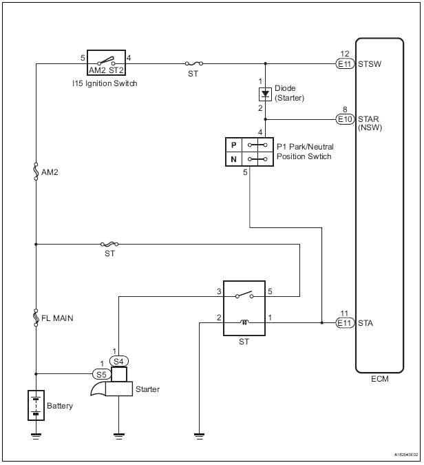 22re Starter Wiring Diagram toyota Starter Wiring Wiring Diagram