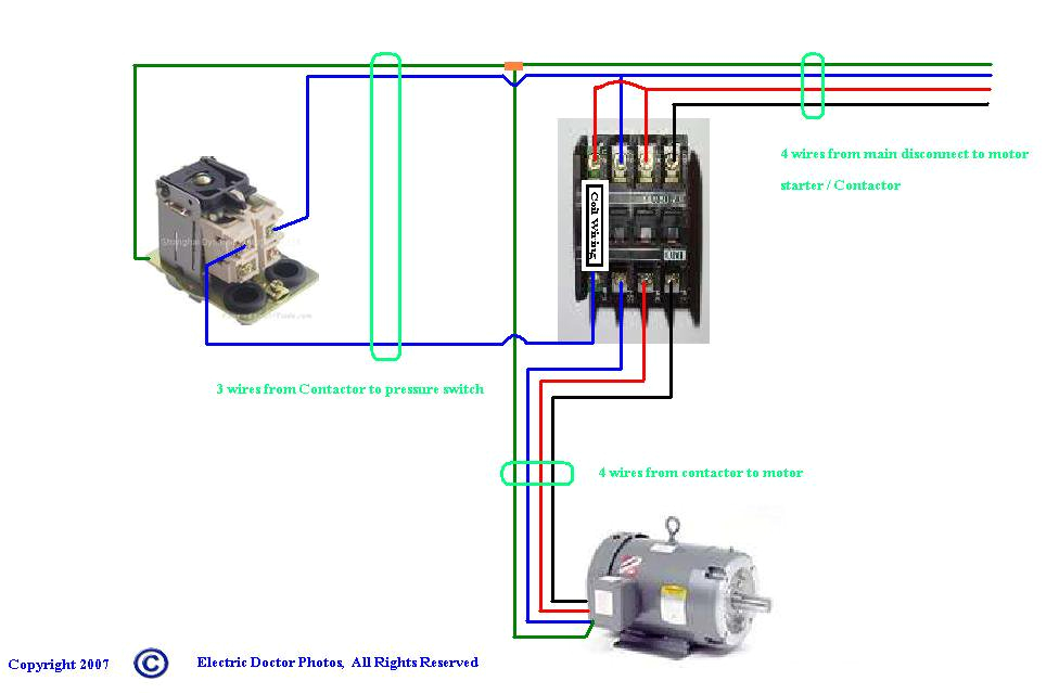 3 Phase Air Compressor Wiring Diagram Compressor Contactor Wiring Blog Wiring Diagram