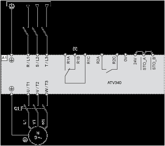 Altivar 12 Wiring Diagram atv340u07n4 Frequenzumrichter atv340 0 7kw 380 480v Ip20 Io