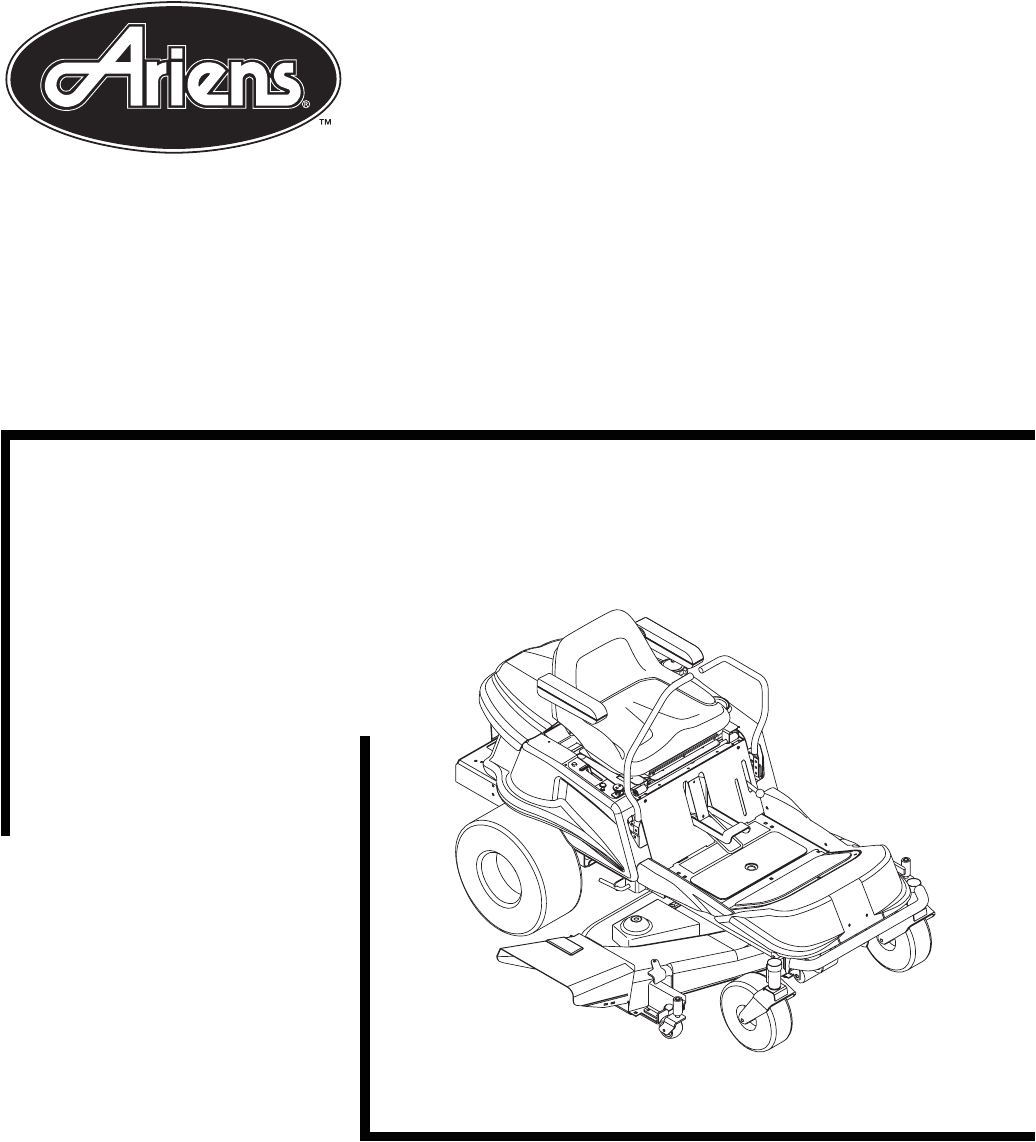 Ariens Ezr 1742 Wiring Diagram Ariens 915018 Ezr 1842 Lawn Mower Manual Ariens Ezr 1742 Wiring Diagram Ariens 915018 Ezr 1842 Lawn Mower Manual