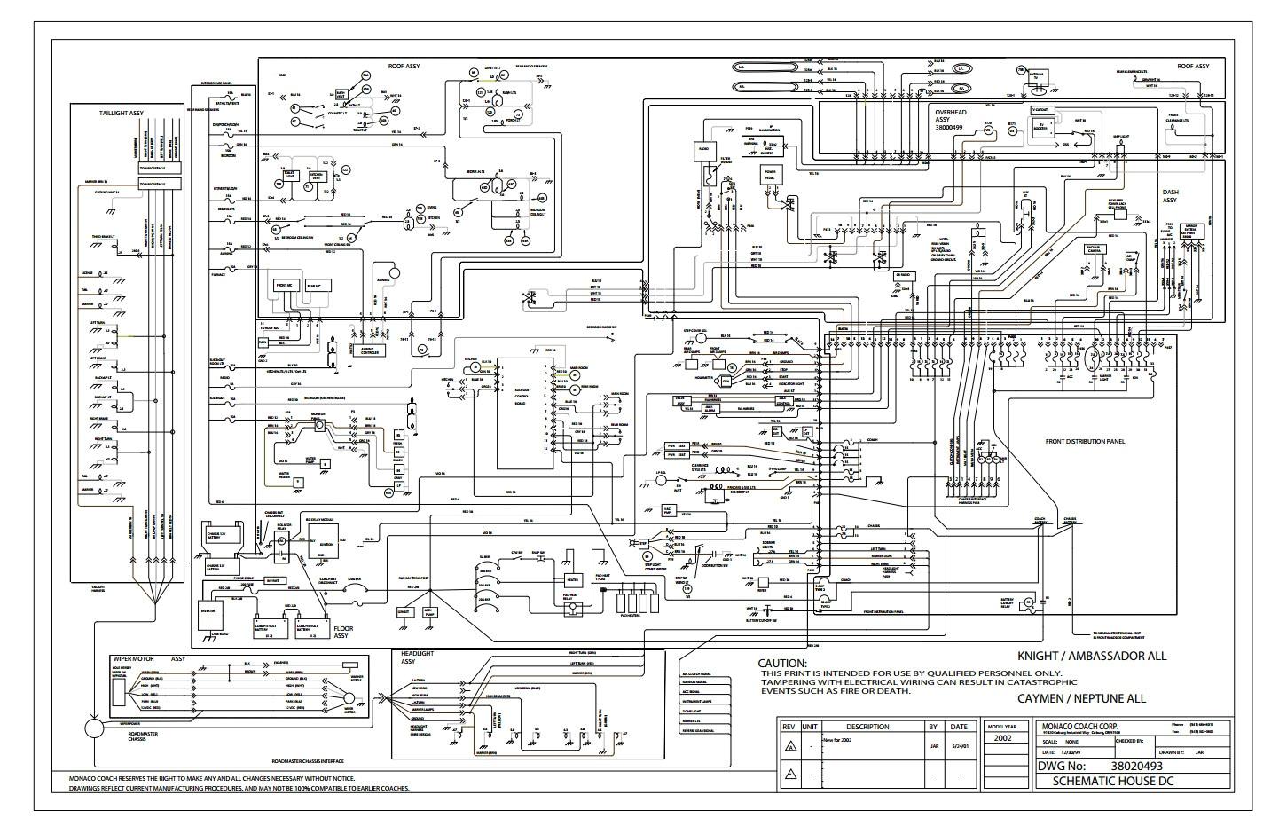 Beaver Motorhome Wiring Diagram 2002 Monaco Wiring Diagram Wiring Diagram Page