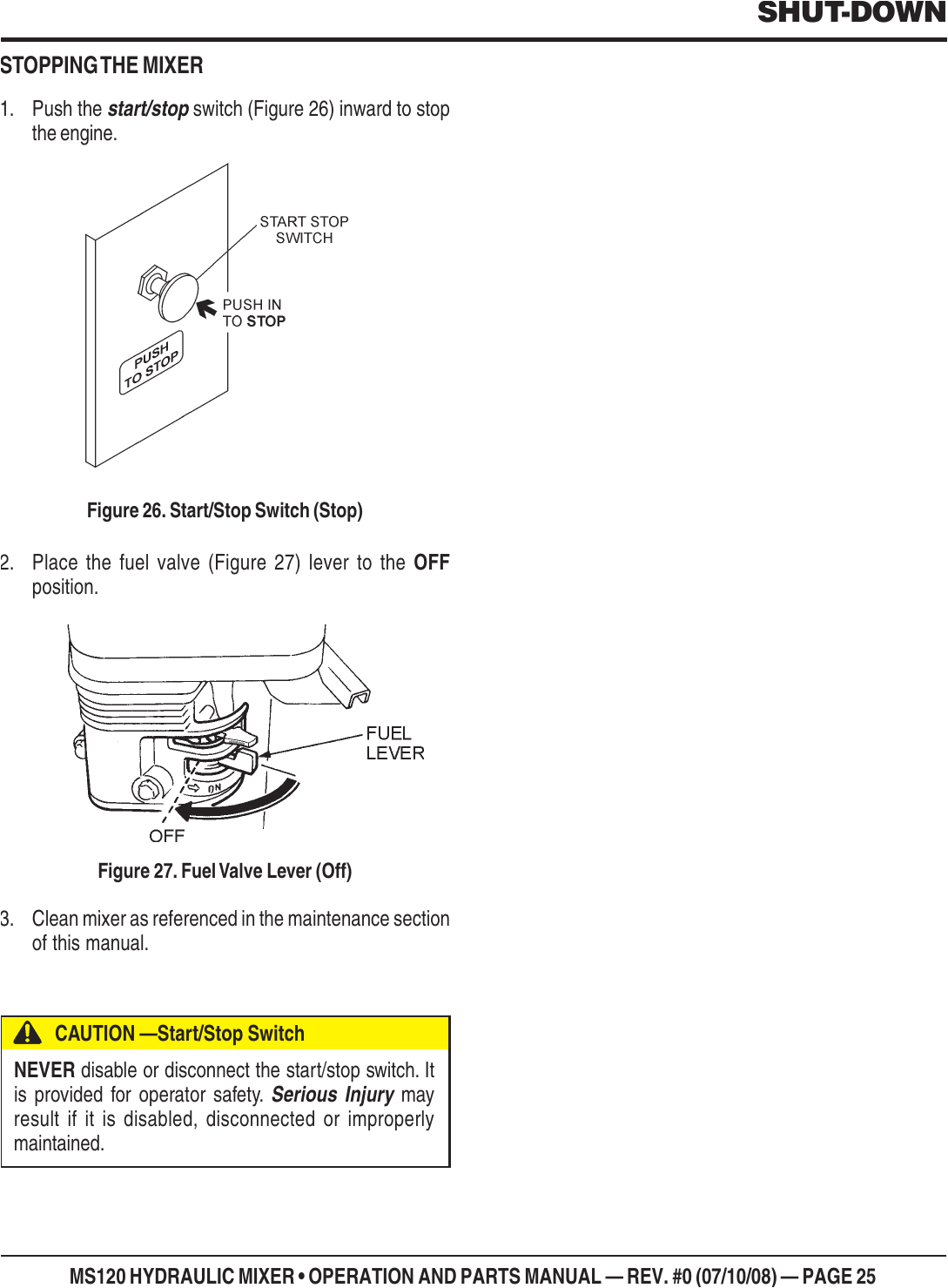 Belle Cement Mixer Switch Wiring Diagram Stow Mixer Ms120h13 Users Manual Ms120 Rev 0 Pmd Belle Cement Mixer Switch Wiring Diagram Stow Mixer Ms120h13 Users Manual Ms120 Rev 0 Pmd