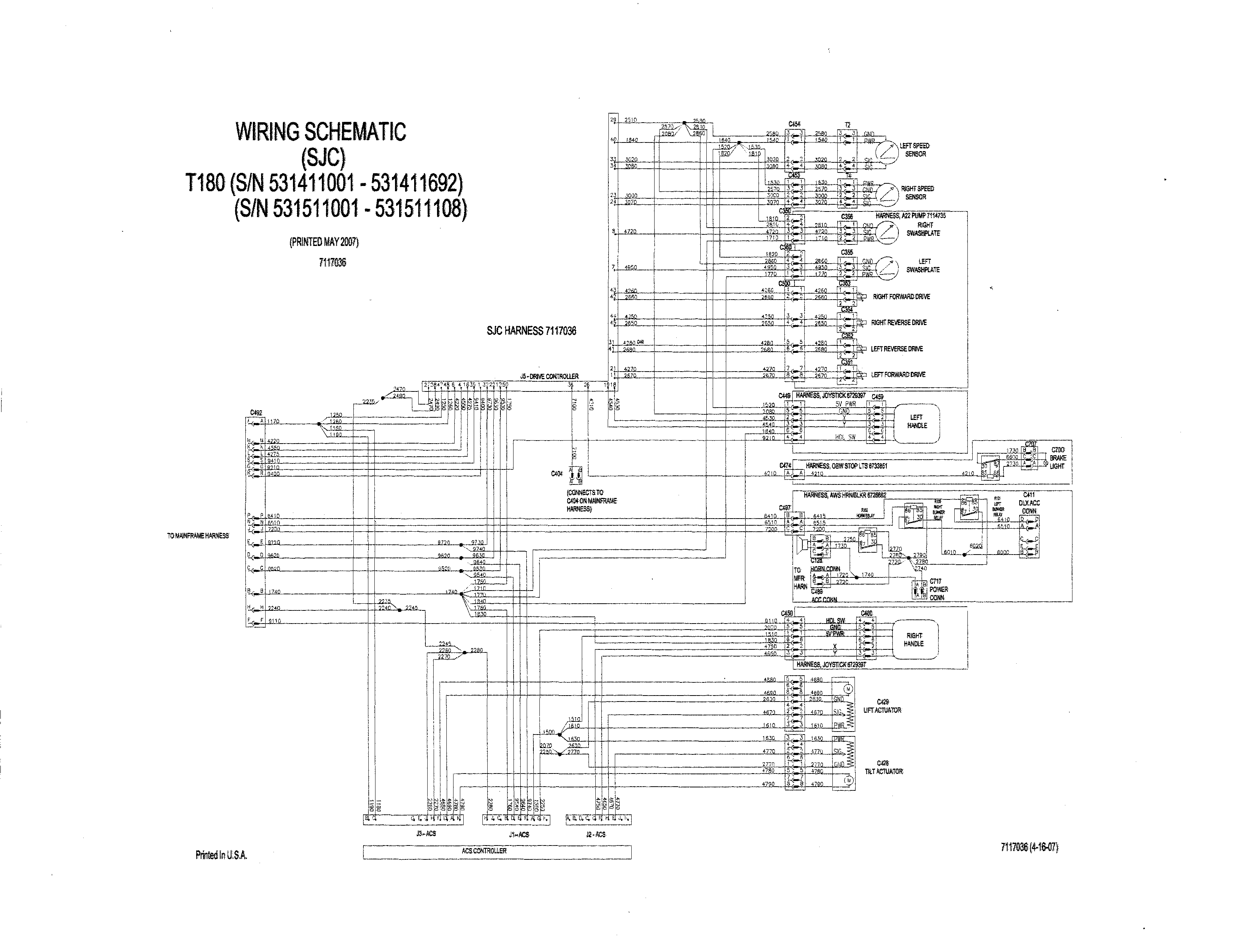 Bobcat 7 Pin Plug Wiring Diagram Bobcat 7 Pin Diagram Wiring Diagram Page