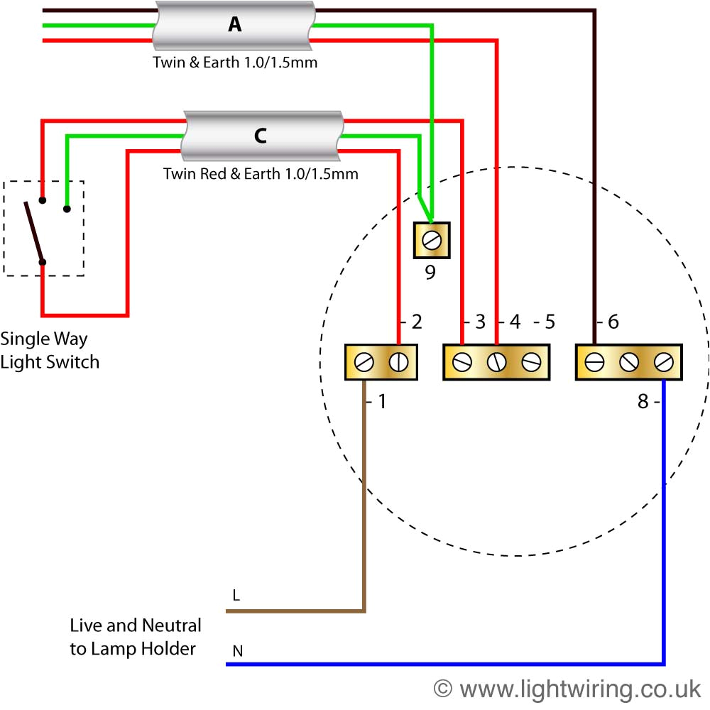Ceiling Rose Wiring Diagram Ceiling Light Wiring Diagram Wiring Diagram