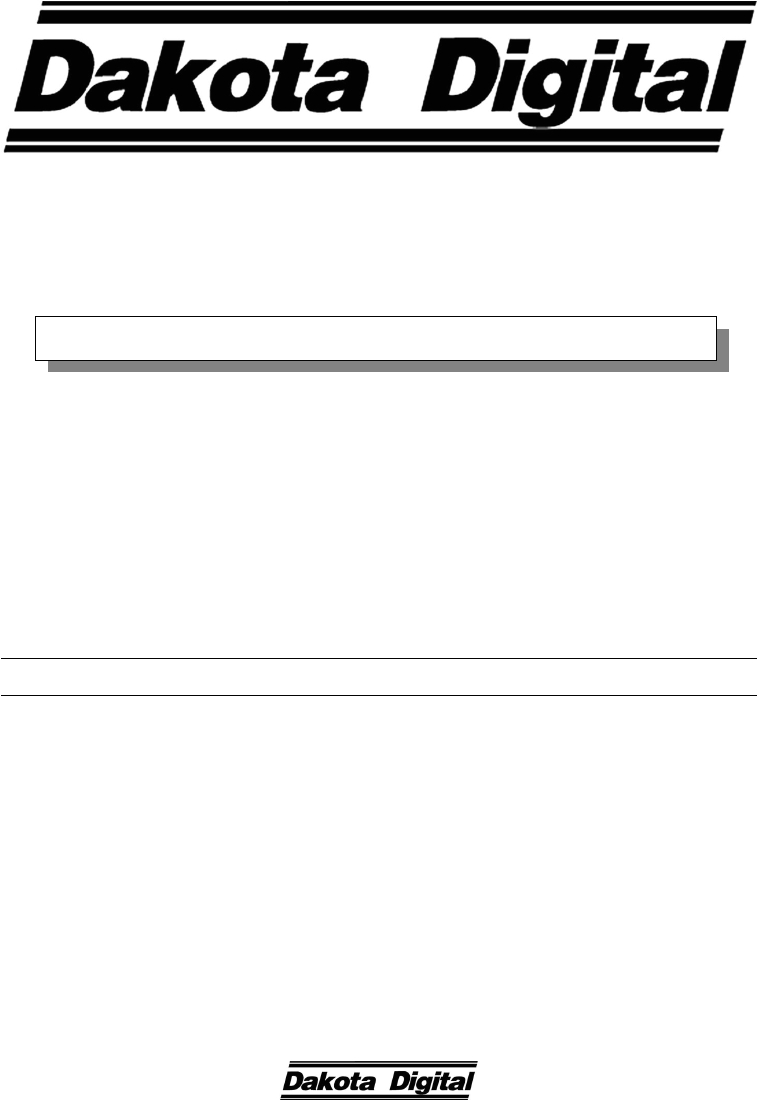 Dakota Digital Wiring Diagram Dakota Digital Series Ii Str3d Users Manual Str D Dakota Digital Wiring Diagram Dakota Digital Series Ii Str3d Users Manual Str D