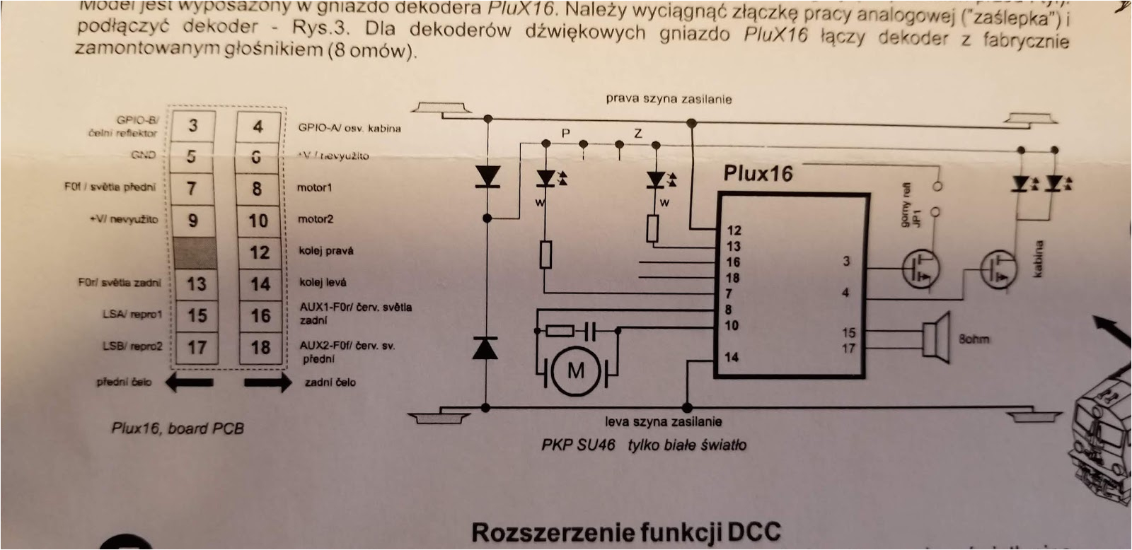 Dcc Locomotive Wiring Diagram Installing A sound Decoder and Speaker In Mtb Pkp Su46 007 In Tt Dcc Locomotive Wiring Diagram Installing A sound Decoder and Speaker In Mtb Pkp Su46 007 In Tt