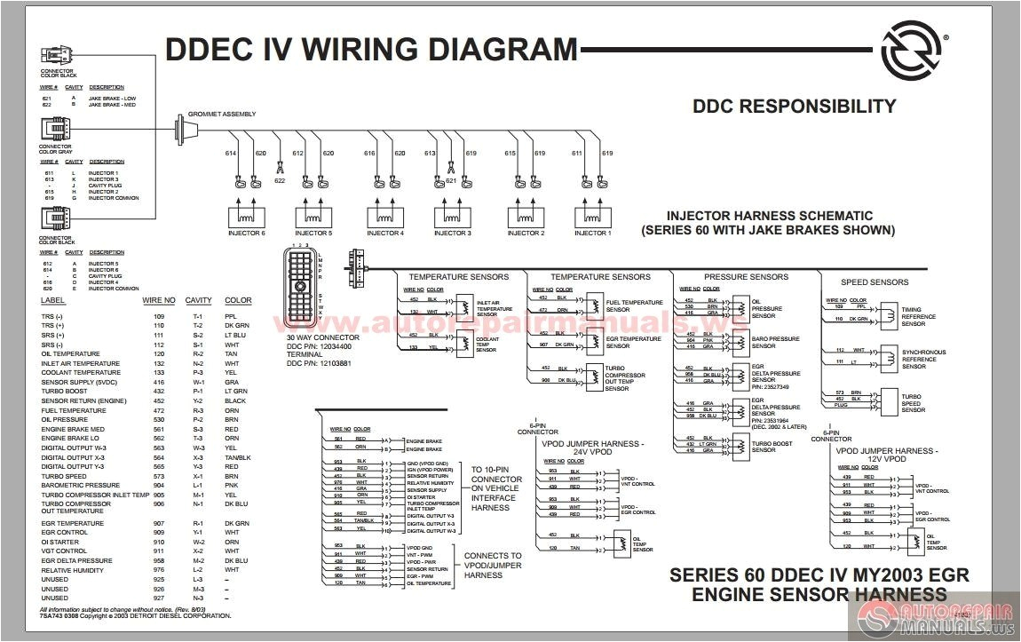 Ddec Ii Wiring Diagram Detroit Sel Wiring Diagrams Wiring Diagrams Dimensions