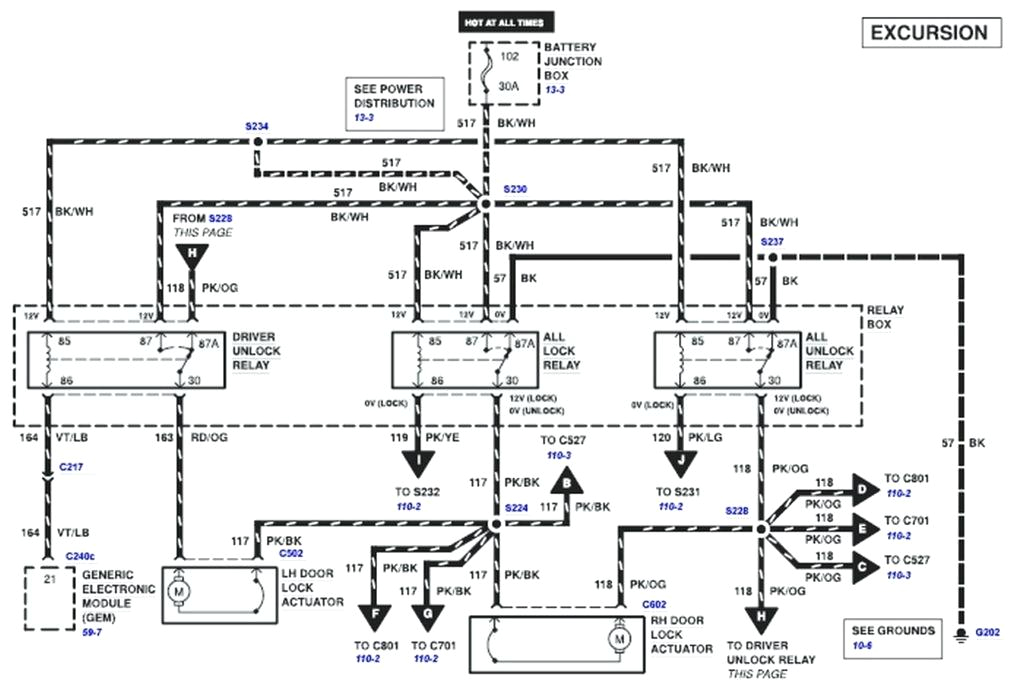 Door Lock Wiring Diagram ford F350 Door Lock Wiring Diagram Wiring Diagram Database Blog