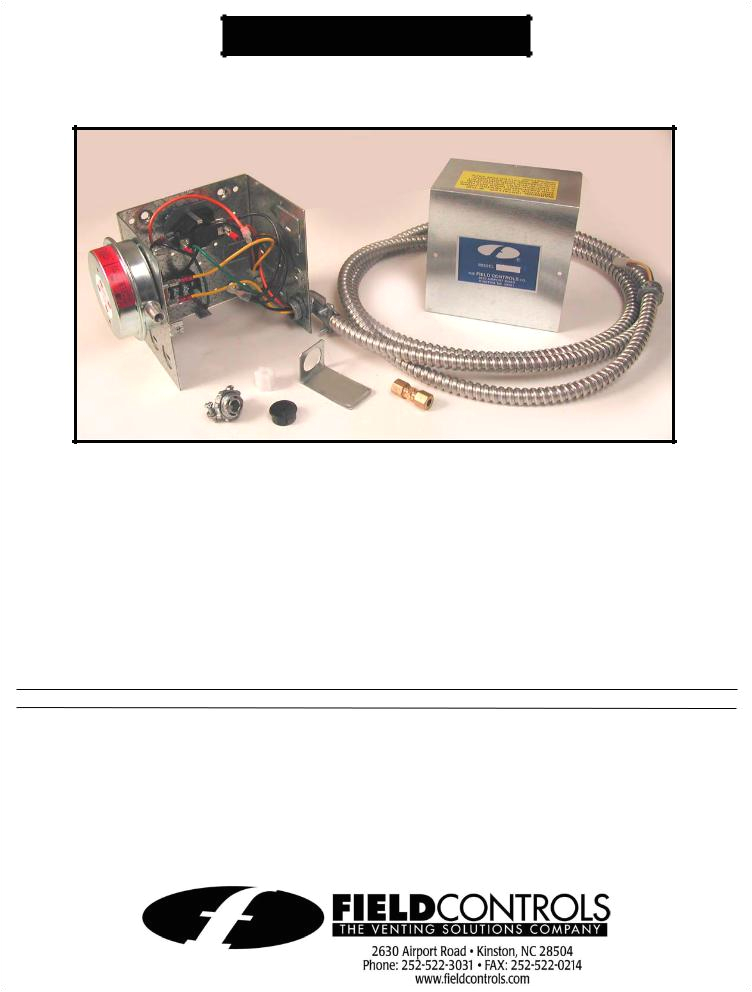 Fields Power Venter Wiring Diagram Field Controls 46457800 User Manual Fields Power Venter Wiring Diagram Field Controls 46457800 User Manual