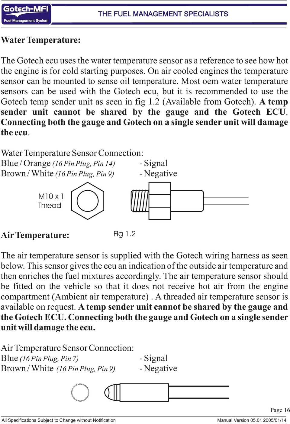 Gotech Mfi X Wiring Diagram Mfi Instructional Manual Version Pdf