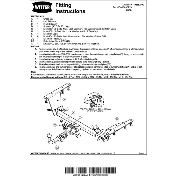 Honda Crv tow Bar Wiring Diagram Witter Hn62aq Detachable Swan Neck tow Bar Honda Cr V Suv Sport Honda Crv tow Bar Wiring Diagram Witter Hn62aq Detachable Swan Neck tow Bar Honda Cr V Suv Sport