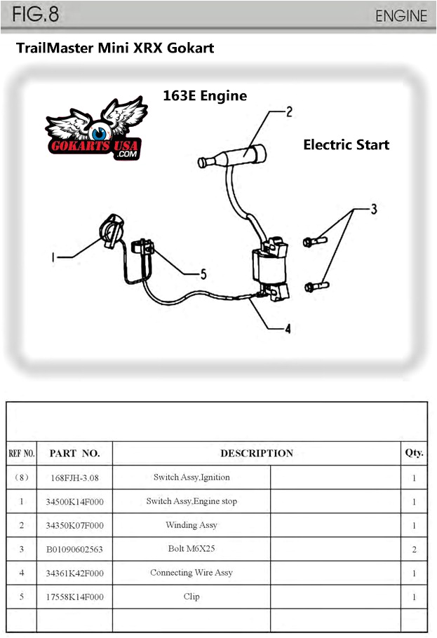 Honda Gx340 Electric Start Wiring Diagram Wiring Trailmaster Diagrams Electrical Xrx150 Wiring Diagram Srcons