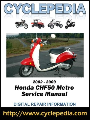Honda Metropolitan Wiring Diagram Honda Chf50 Metropolitan 2002 2009 Service Manual by Cyclepedia