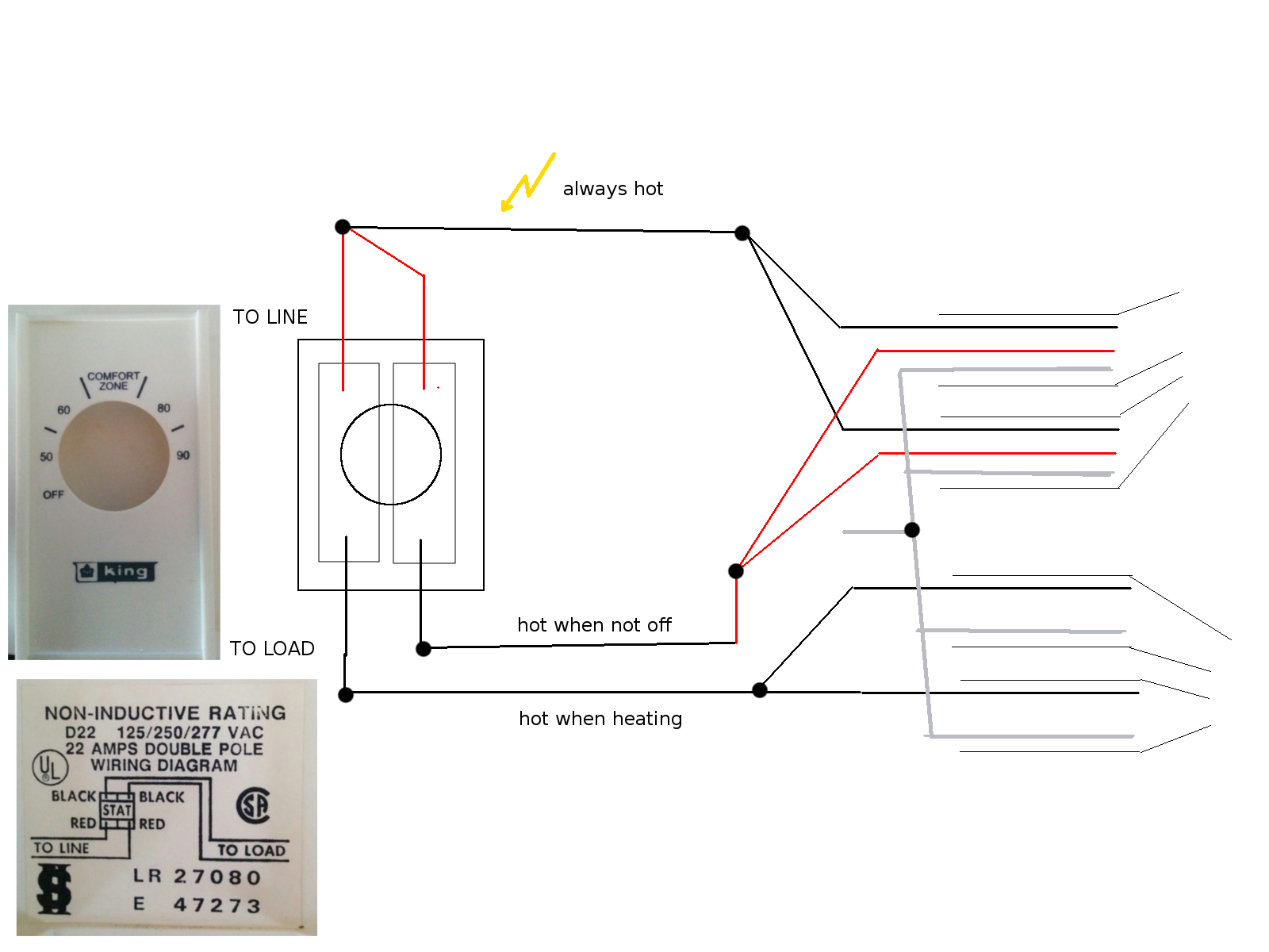 Honeywell Baseboard thermostat Wiring Diagram Stelpro N12v2 Electric Baseboard Heater Wiring Doityourselfcom