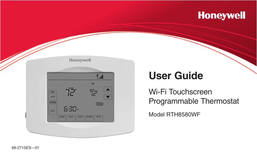 Honeywell Rth8580wf Wiring Diagram Honeywell thermostat Rth8580wf Users Manual 69 2715es 01 Rth8500wf Honeywell Rth8580wf Wiring Diagram Honeywell thermostat Rth8580wf Users Manual 69 2715es 01 Rth8500wf