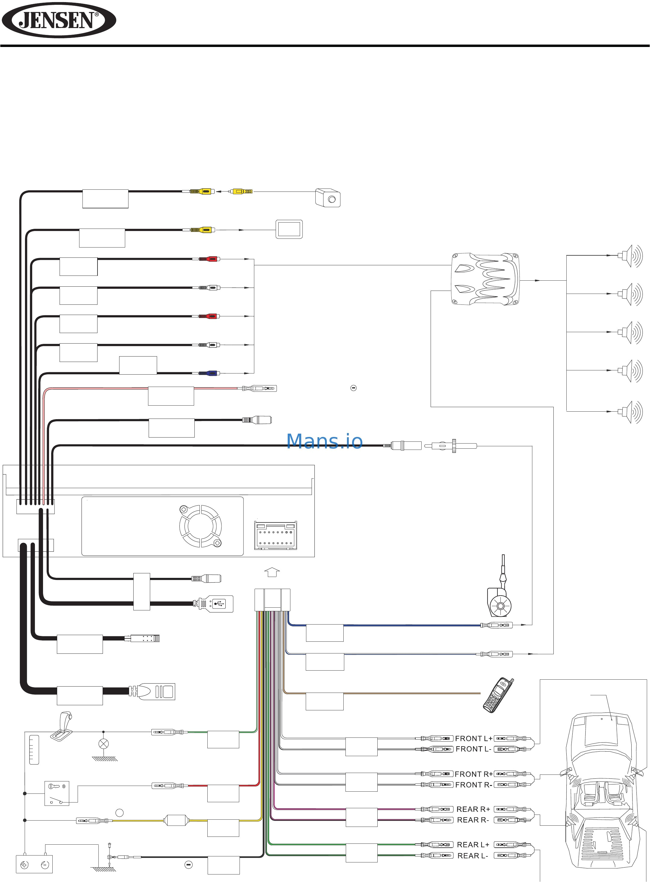 Jensen Vx7020 Wiring Harness Diagram Jensen Wiring Diagram Wiring Diagram Pos