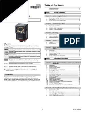 Keyence Sr 1000 Wiring Diagram Sr 1000 Escaner Manual Electrical Connector Shutter Speed