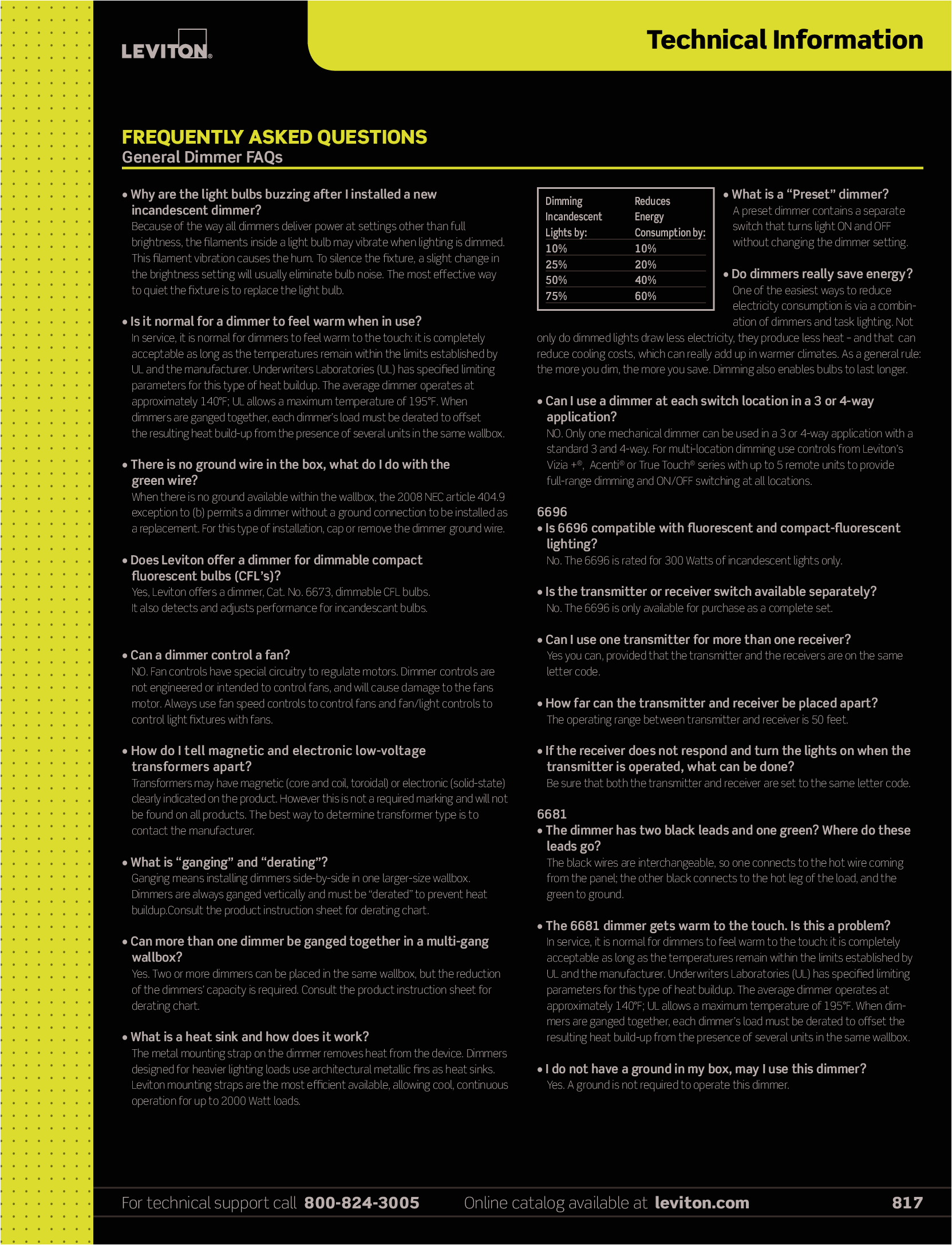 Leviton Trimatron 6683 Wiring Diagram 100825 Catalog Leviton Trimatron 6683 Wiring Diagram 100825 Catalog