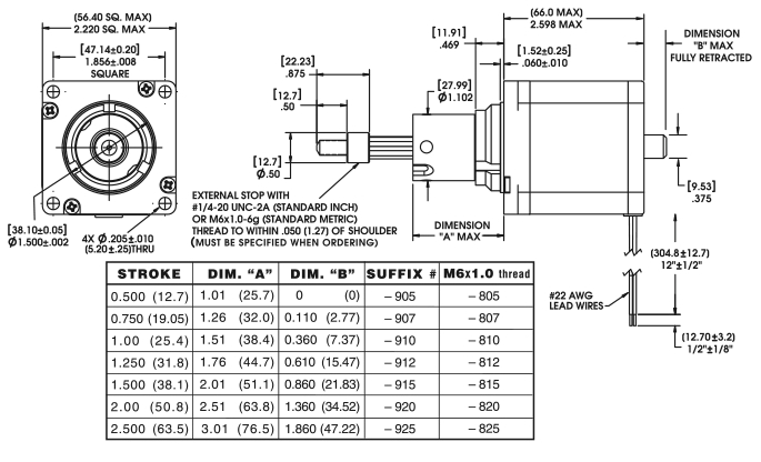 Linear Actuator Wiring Diagram Size 23 Double Stack Hybrid Stepper Linear Actuator 57000 Series