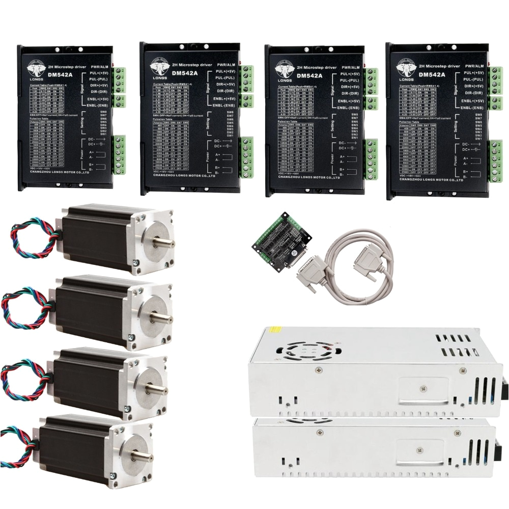 Longs Motor Wiring Diagram Stepper Motor Nema 34 878oz In 34hst9805 37b2 Driver Dm860a Peak 7 8 Longs Motor Wiring Diagram Stepper Motor Nema 34 878oz In 34hst9805 37b2 Driver Dm860a Peak 7 8