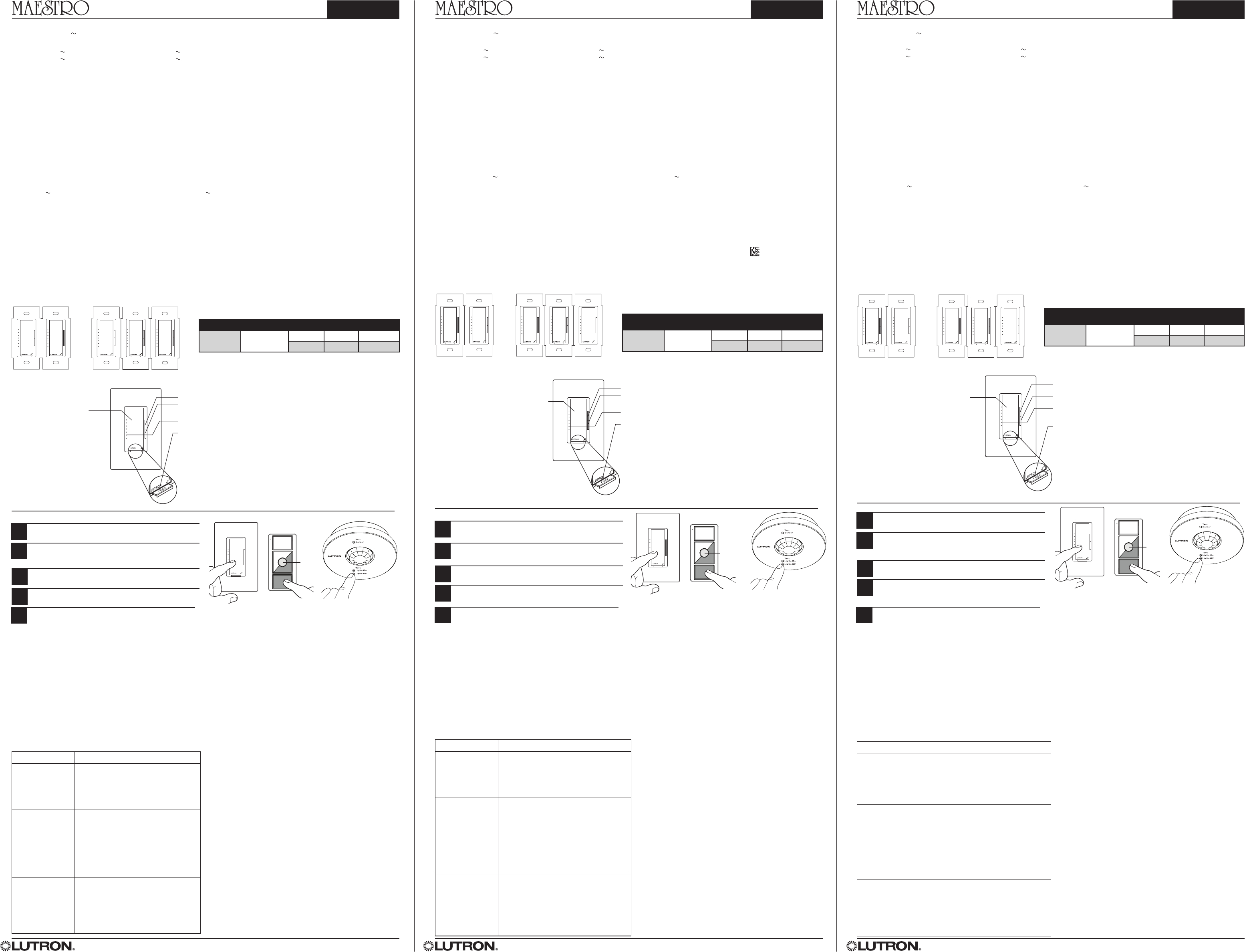 Lutron Hi Lume 3d Wiring Diagram Lutron Maestro Mrf2 F6an Dv Br Installation Instructions Directions