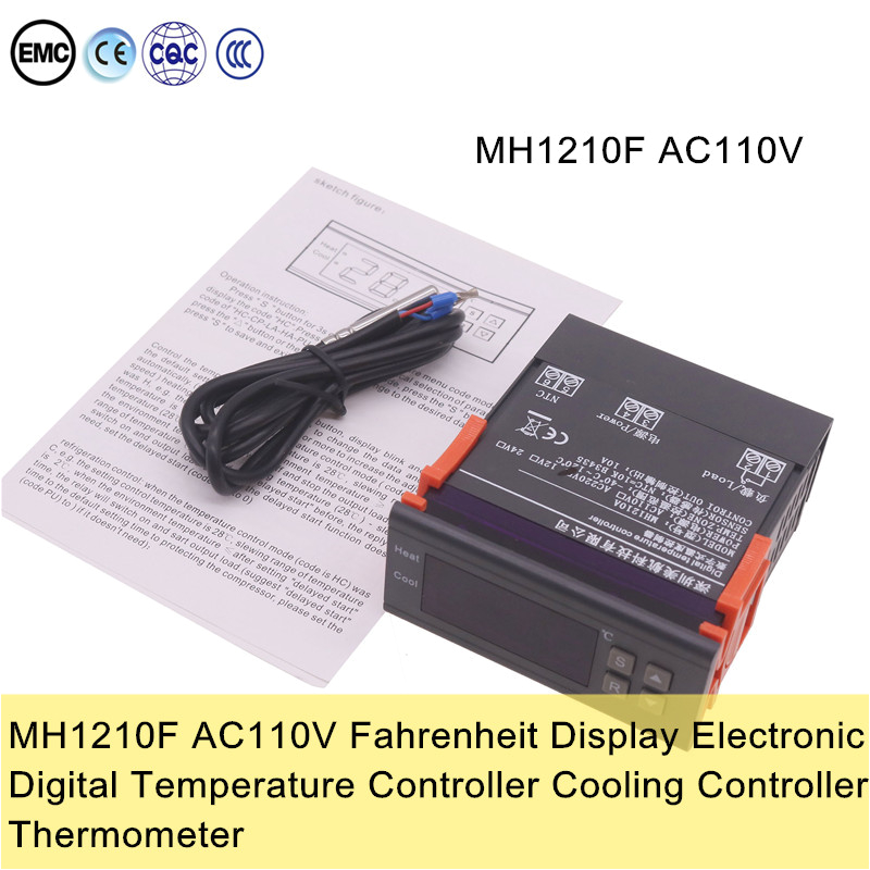 Mh1210 Wiring Diagram Us 10 37 25 Off thermostat Ac90v 110 220 250v thermometer Aquarium thermal Regulator Incubator Temperature Controller 50 110 Celsius Degree In