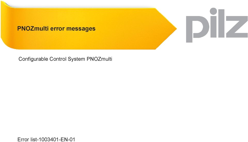 Pilz Pnoz S3 Wiring Diagram Pnozmulti Error Messages Configurable Control System Pnozmulti
