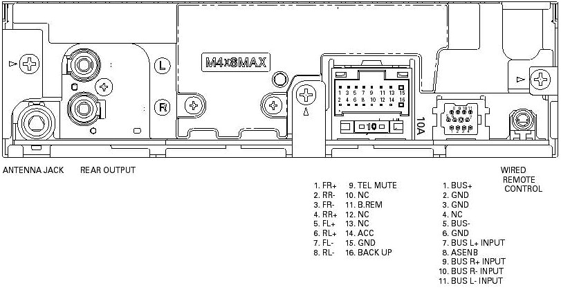 Pioneer Avh X4800bs Wiring Diagram Pioneer Car Radio Stereo Audio Wiring Diagram Autoradio Connector