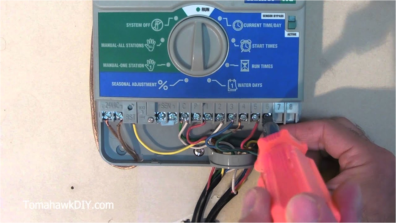 Rain Bird Sst600i Wiring Diagram How to Install Wire A Sprinkler Controller Youtube