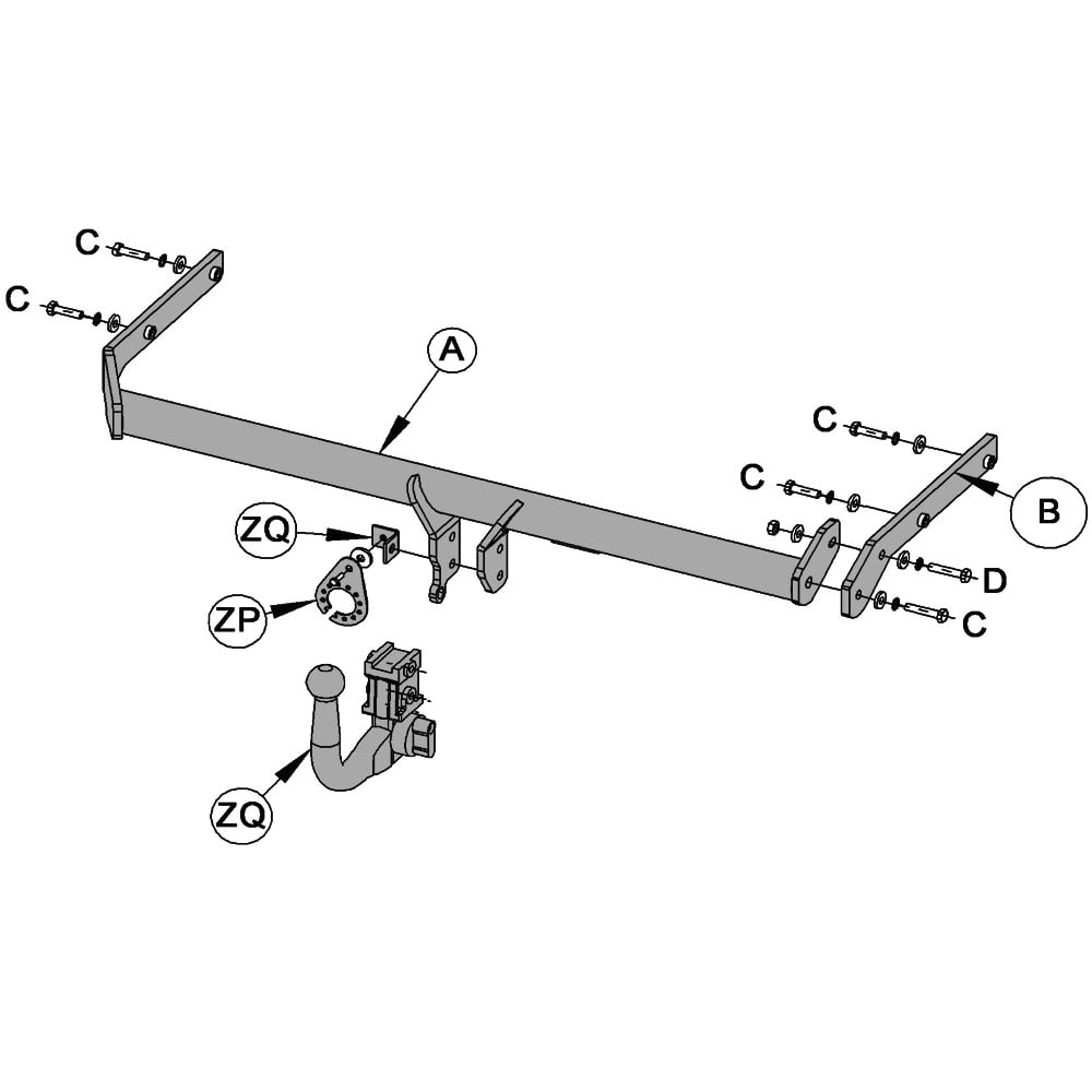 Renault Grand Scenic towbar Wiring Diagram Witter Rn98aq Renault Grand Scenic 2009 2016 Trident towing Kent
