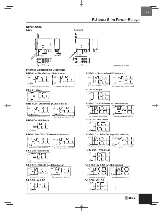 Rh1b U Wiring Diagram Catalog Relay Idec Beeteco Com Rh1b U Wiring Diagram Catalog Relay Idec Beeteco Com