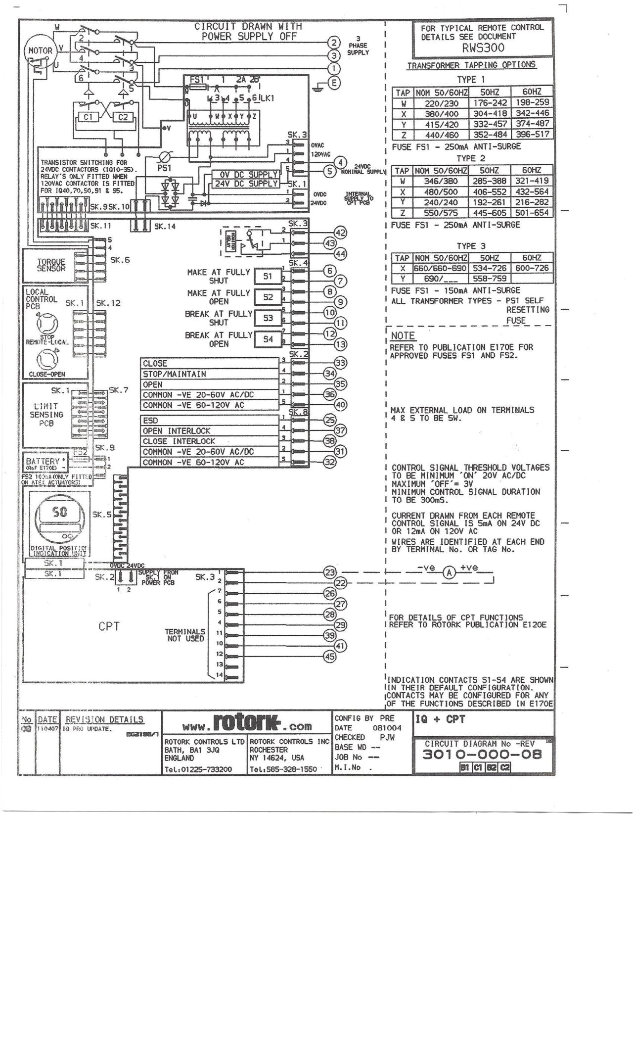 Rotork Mov Wiring Diagram Rotork Mov Wiring Diagram Wire Diagram