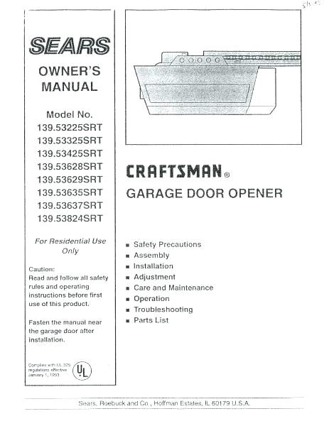 Sears Craftsman Garage Door Opener Wiring Diagram Craftsman Garage Door Manual Musicaovivo Info Sears Craftsman Garage Door Opener Wiring Diagram Craftsman Garage Door Manual Musicaovivo Info
