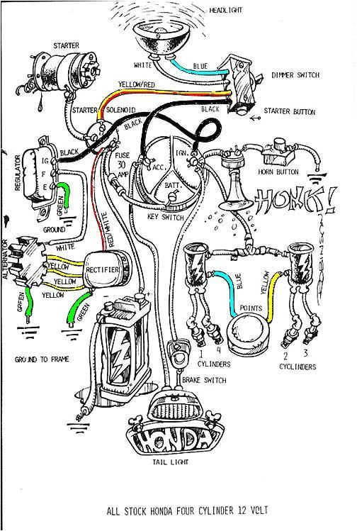 Simple Shovelhead Wiring Diagram Honda Cb750 S Simple Wiring Diy Motorcycle Wiring Honda Cb750