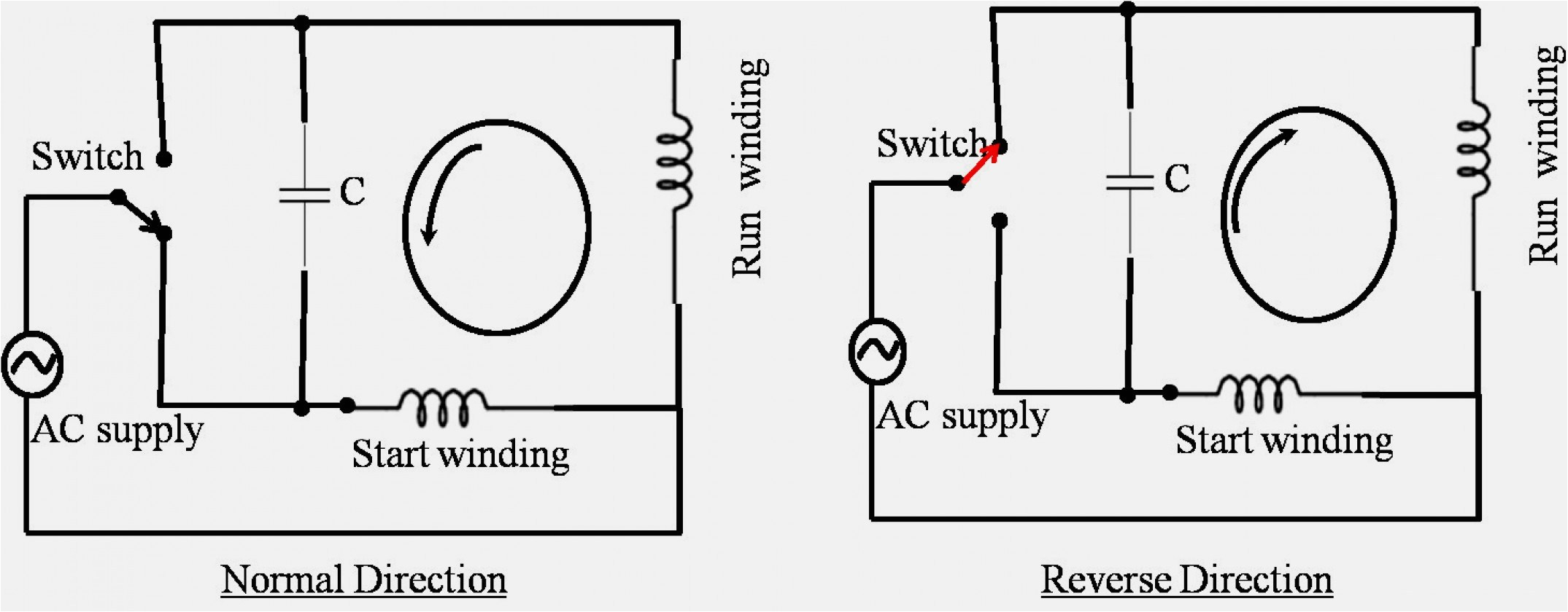 Single Phase Double Capacitor Induction Motor Wiring Diagram Wiring Diagram Induction Motor Single Phase Free Download Wiring