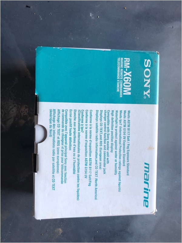 Sony Cdx M60ui Wiring Diagram Used sony Rm X60m Boat Stereo Remote Controller for Sale In Paso Sony Cdx M60ui Wiring Diagram Used sony Rm X60m Boat Stereo Remote Controller for Sale In Paso