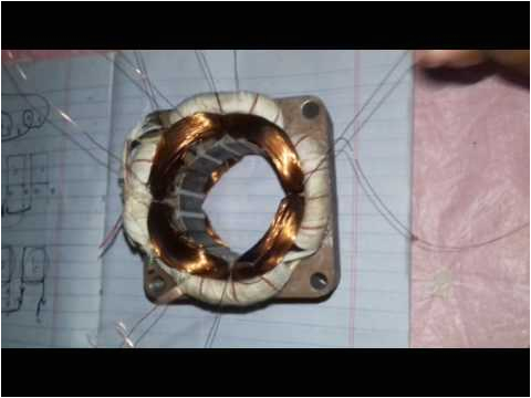 Stand Fan Motor Wiring Diagram Table Fan Winding Connection Youtube