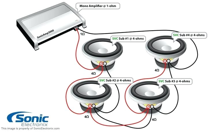 Subwoofer Wiring Diagrams 1 Ohm 2 Dual 1 Ohm Sub Wiring Diagram Data Schema 4 Subs Mono forward